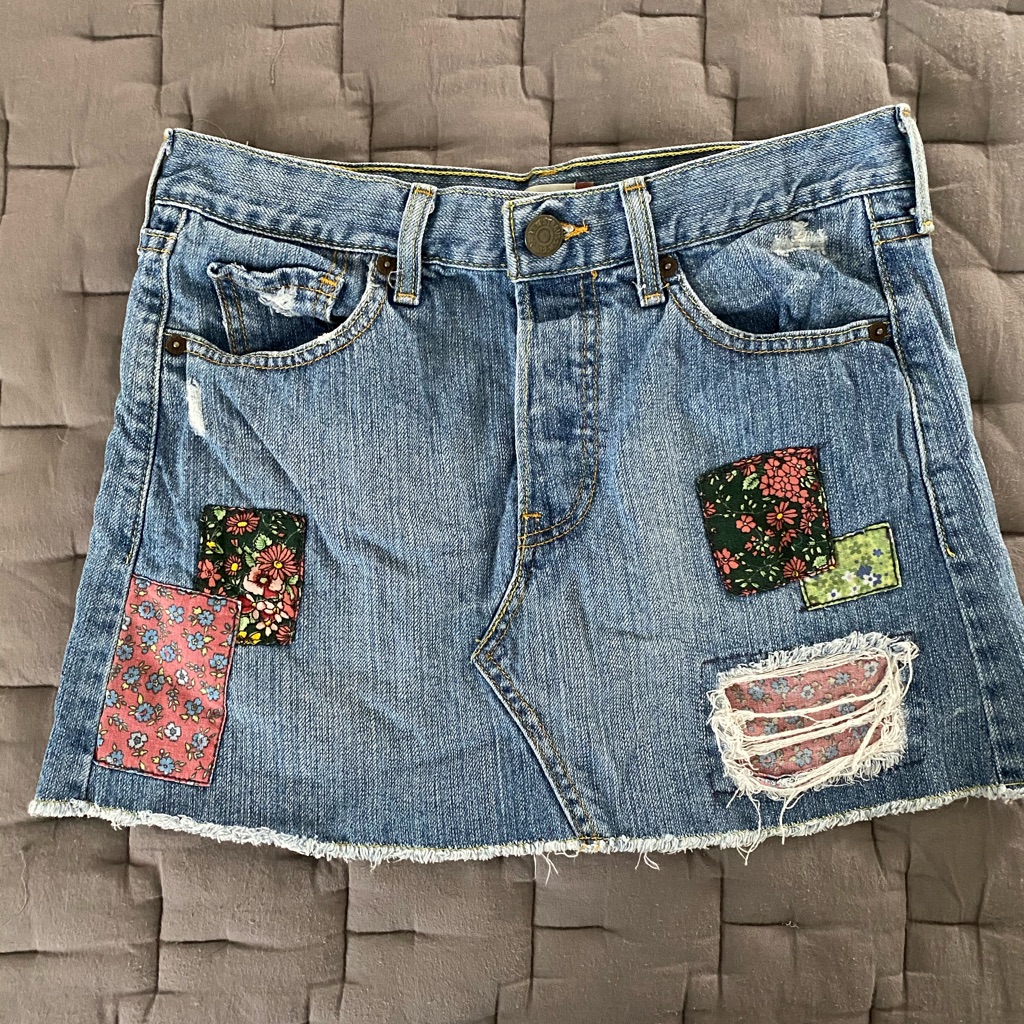 Levis Patchwork Skirt